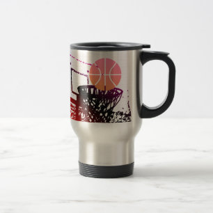 Caneca Térmica Jogo do treinador da rede do basquetebol da bola
