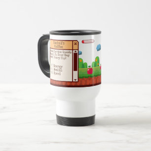 Caneca Térmica Jogos com pixel retrô personalizados