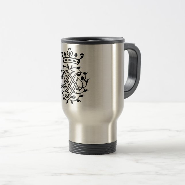 Caneca Térmica Johann Sebastian Bach Seal Crest Monograma Insigni (Frente Esquerda)