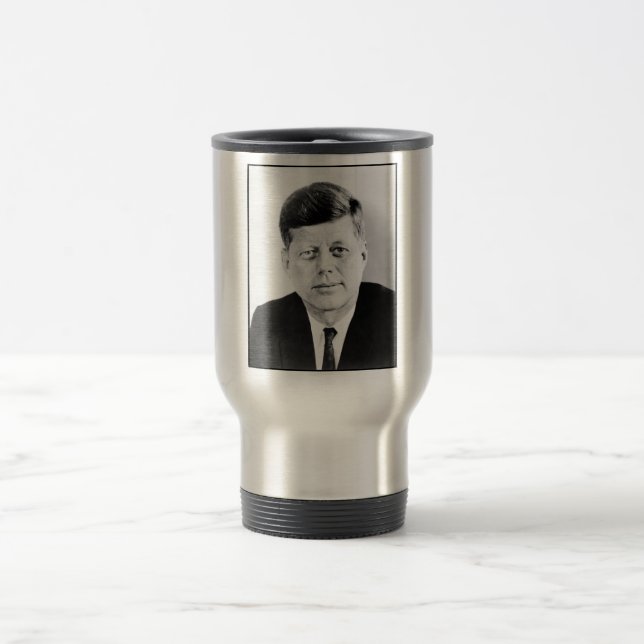 Caneca Térmica John Jack Kennedy Casa Branca Presidencial dos EUA (Centro)