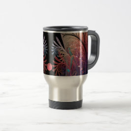 Caneca Térmica Jonglage Abstrato Modern Fantasy Fractal Art