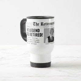 Caneca Térmica Jornal de Retiro Personalizado e Divertido