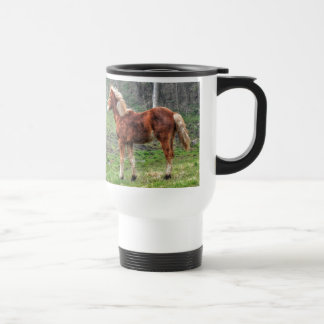 Caneca Térmica Jovem Design de Cavalo de Palomino para amantes de