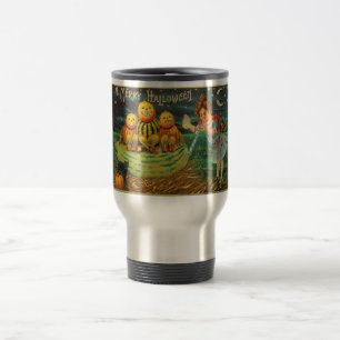 Caneca Térmica Jovens Bruxas: Homens Abóbora em Magick Altar