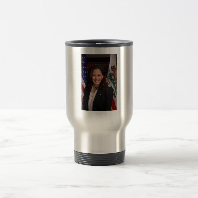 Caneca Térmica Kamala Harris Vice-Presidente dos EUA, Biden 2024 (Centro)