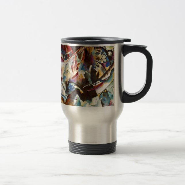 Caneca Térmica Kandinsky Composition VI Abstrato Pintura (Direita)