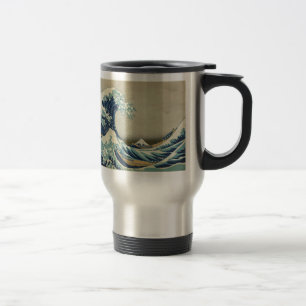Caneca Térmica Katsushika Hokusai: A Grande Onda de Kanagawa