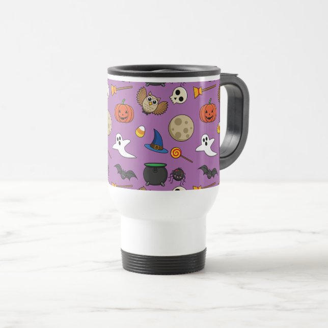 Caneca Térmica Kawaii Halloween Pack (Frente Esquerda)