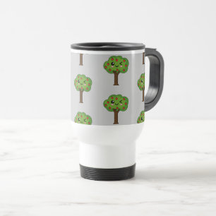 Caneca Térmica Kawaii Happy Winking Apple Tree