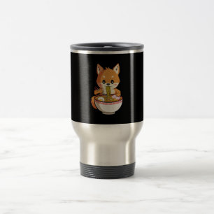 Caneca Térmica Kawaii ramen shiba inu   presente de amante de mac