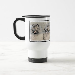 Caneca Térmica Keeshond Brothers Painting - Original Dog Art
