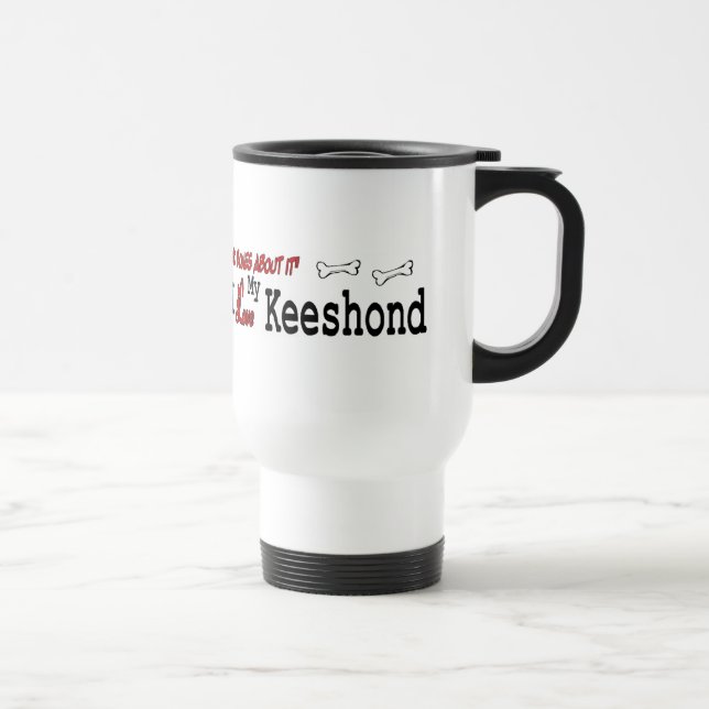 Caneca Térmica Keeshond Dog Gifs (Direita)