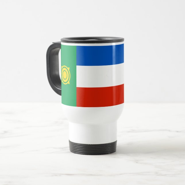 Caneca Térmica Khakassia Flag (Frente Esquerda)