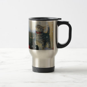 Caneca Térmica Kitten no Boot do Papai noel