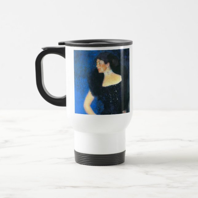 Caneca Térmica Klimt Retrato da Rosa von Rosthorn-Friedmann (Esquerda)