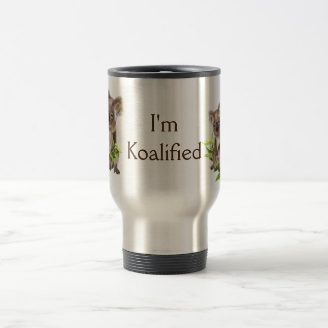 Caneca Térmica Koaliated Quote Divertido Koala Bear Australiano (Centro)