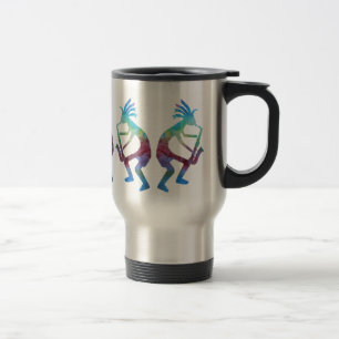 Caneca Térmica Kokopelli joga o saxofone