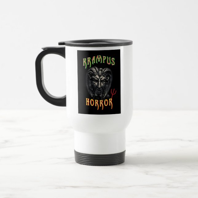 Caneca Térmica Krampus Horror (Esquerda)