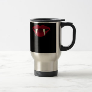 Caneca Térmica Lábios do vermelho do sangue das presas do vampiro