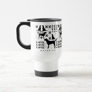 Caneca Térmica Labrador Moderno Cães e Patas de Amor