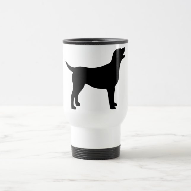 Caneca Térmica Labrador retriever (no preto) (Centro)