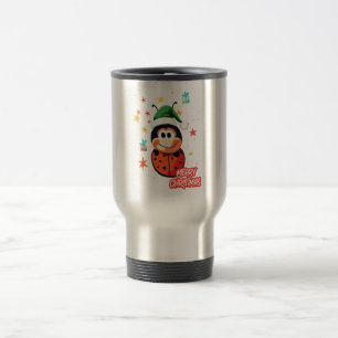 Caneca Térmica Ladybug de Natal Cheer