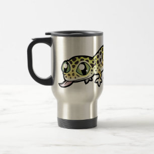 Caneca Térmica Lagartixa Leopardo Desenhada