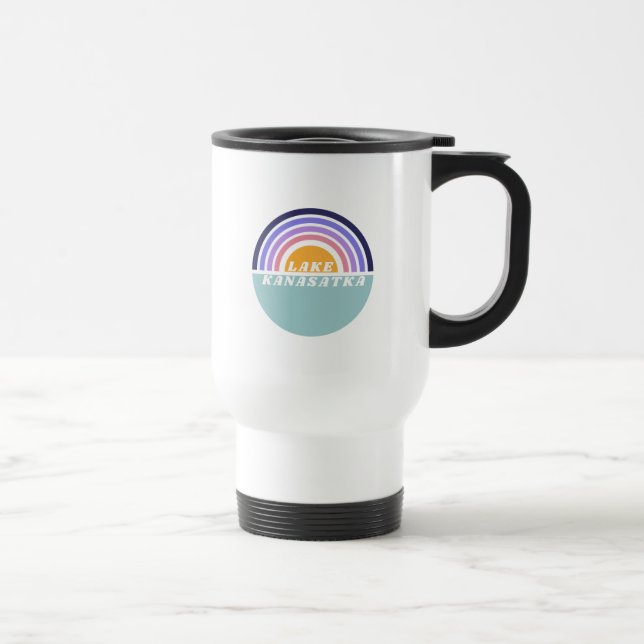 Caneca Térmica Lago K Retro Rainbow Mug (Direita)