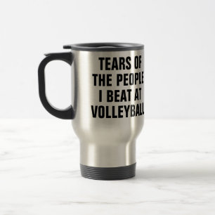Caneca Térmica Lágrimas das Pessoas que Eu Derrotei no Volei Engr