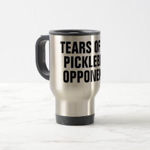 Caneca Térmica Lágrimas dos Meus Adversários de Pickleball Jogado