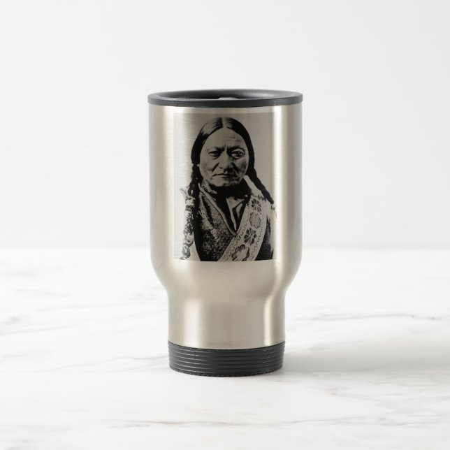 Caneca Térmica Lakota Chefe Rende: Sentado Bull Fort Buford (Centro)