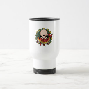 Caneca Térmica Lâmpadas e Copas   Chloe Baby - Cute Boy com Lucky