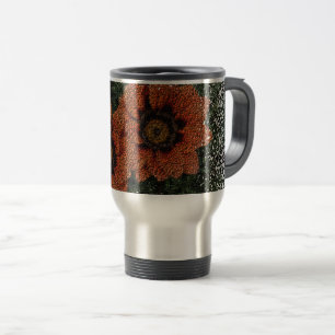 Caneca Térmica Laranja Daisy Balls Thermal Mug