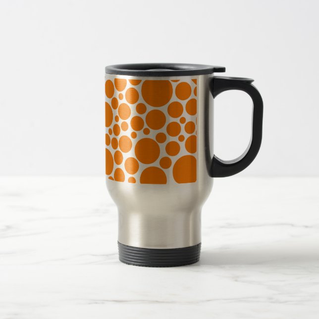 Caneca Térmica Laranja potente em branco (Direita)