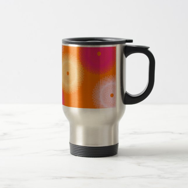 Caneca Térmica laranja & rosa cor pop (Direita)