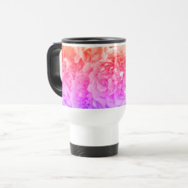 Caneca Térmica Laranja, rosa, Rosas roxas