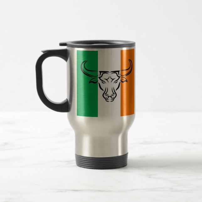 Caneca Térmica Laranja Verde IRLANDESA com LÂMPADA Legal / TAURUS (Esquerda)