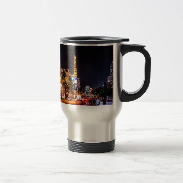 Caneca Térmica Las Vegas Night Lights Strip Eiffel Tower Casino (Direita)