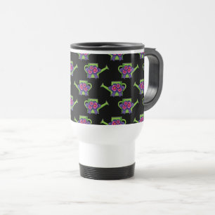 Caneca Térmica Lata de água doce com Buquê de flores