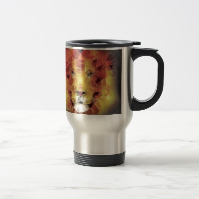 Caneca Térmica Leão Fractal (Direita)