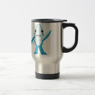 Caneca Térmica #LeftShark #RightShark Shark para a Direita