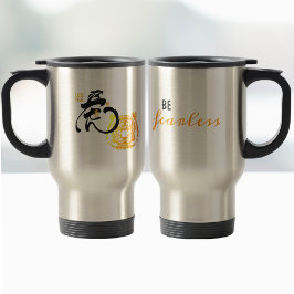 Caneca Térmica Legal dizendo uma citação inspiradora de arte sem 