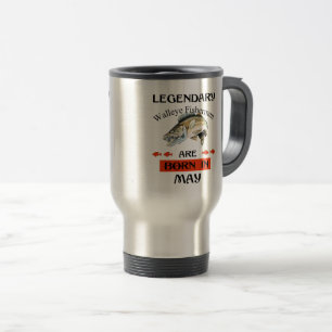 Caneca Térmica Legendário pescador Walleye é Nascer em maio