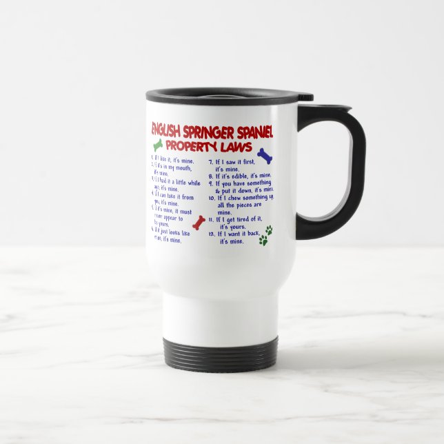 Caneca Térmica Leis 2 da propriedade do SPANIEL de SPRINGER (Direita)
