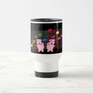 Caneca Térmica Leitão da dança:  Nós amamos a música