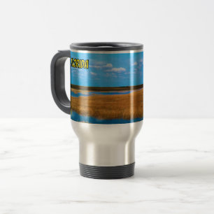 Caneca Térmica Lembrança da Paisagem de Sawgrass dos Everglades d
