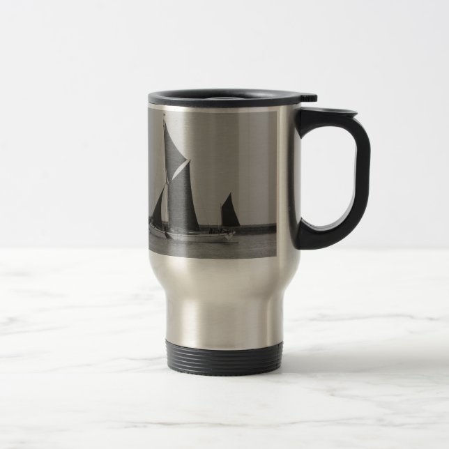 Caneca Térmica Lembrete de Barcaça de Vela (Direita)