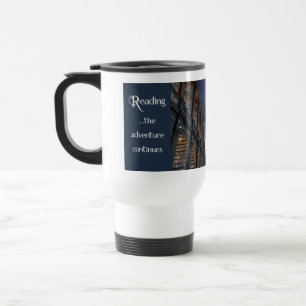 Caneca Térmica Lendo, a aventura continua