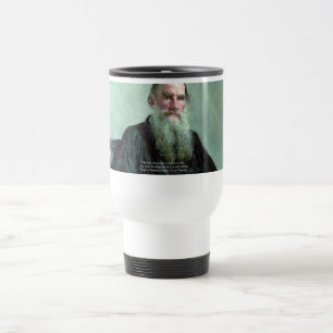 Caneca Térmica Leo Tolstoy "Não Sei nada" Citação GIfts Cartões C