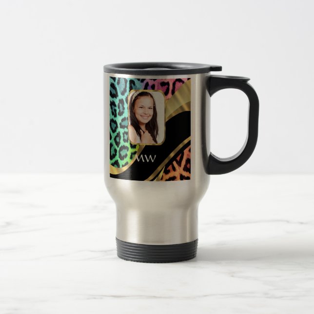 Caneca Térmica Leopardo multicolor (Direita)